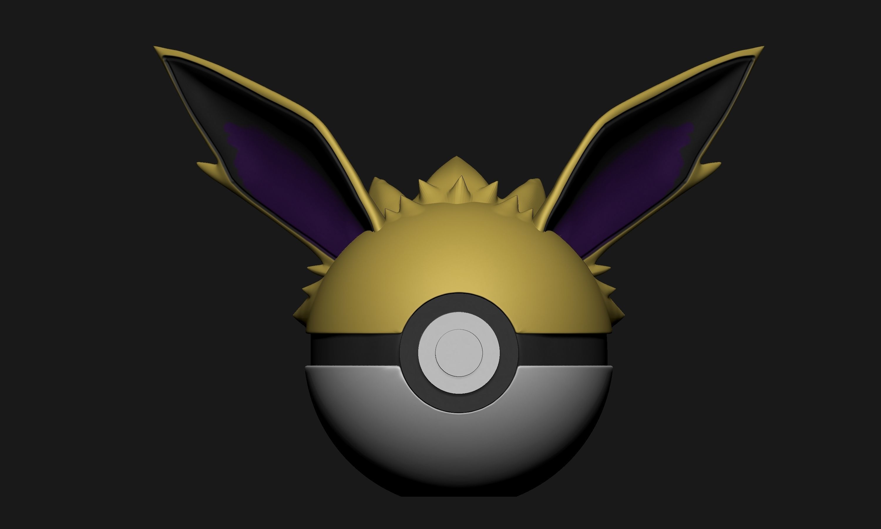 Pokemon Jolteon Pokeball 3D print model_1