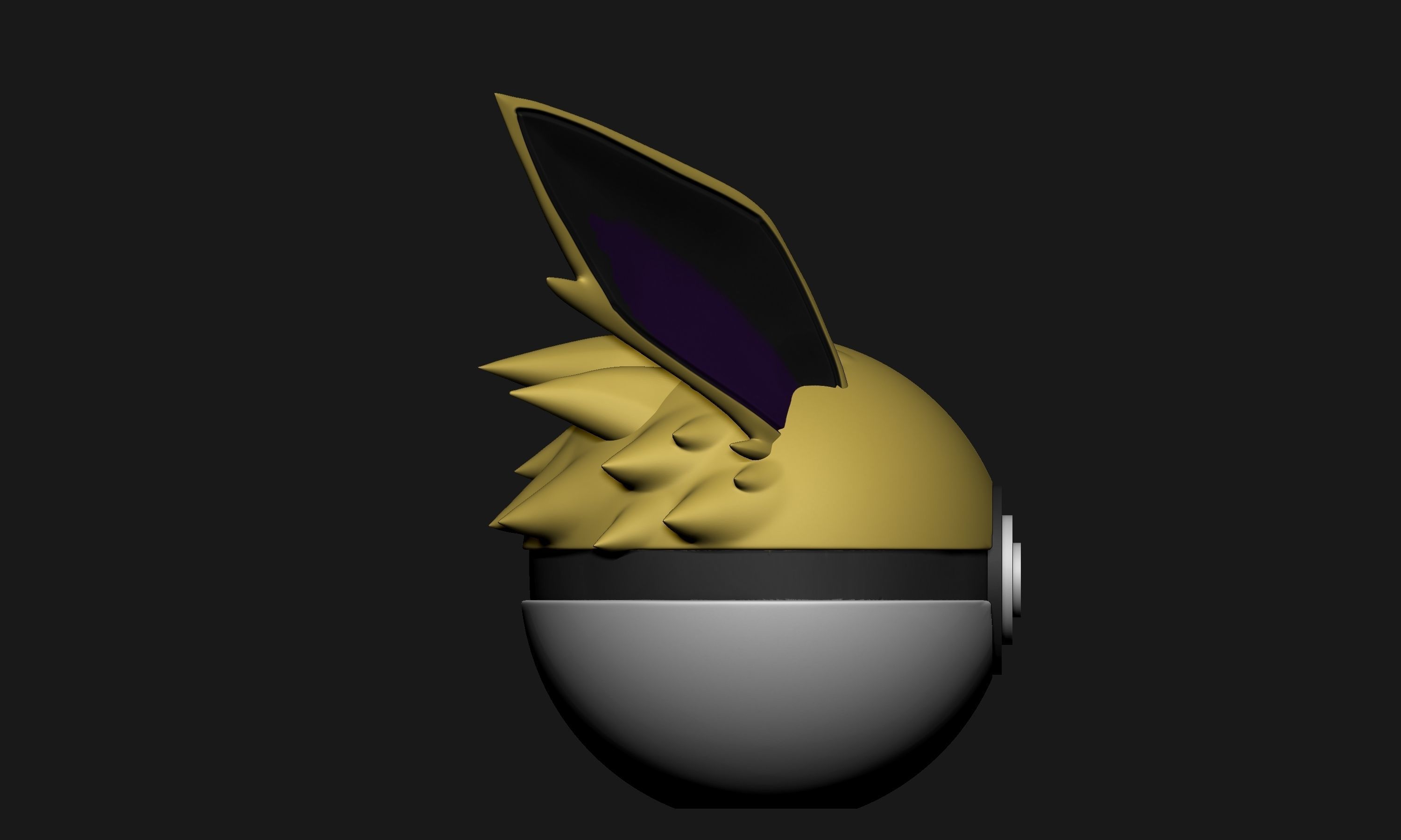Pokemon Jolteon Pokeball 3D print model_7