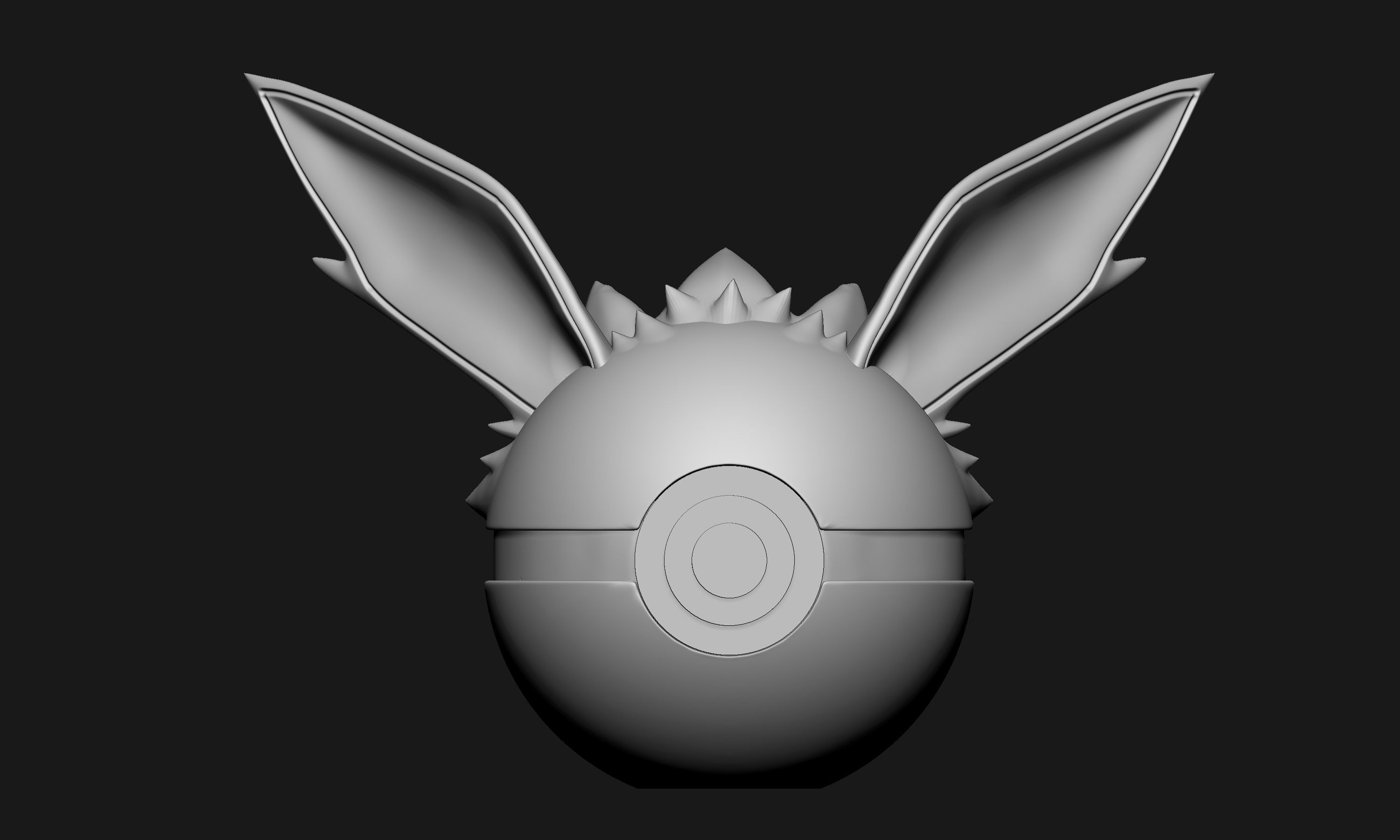 Pokemon Jolteon Pokeball 3D print model_2