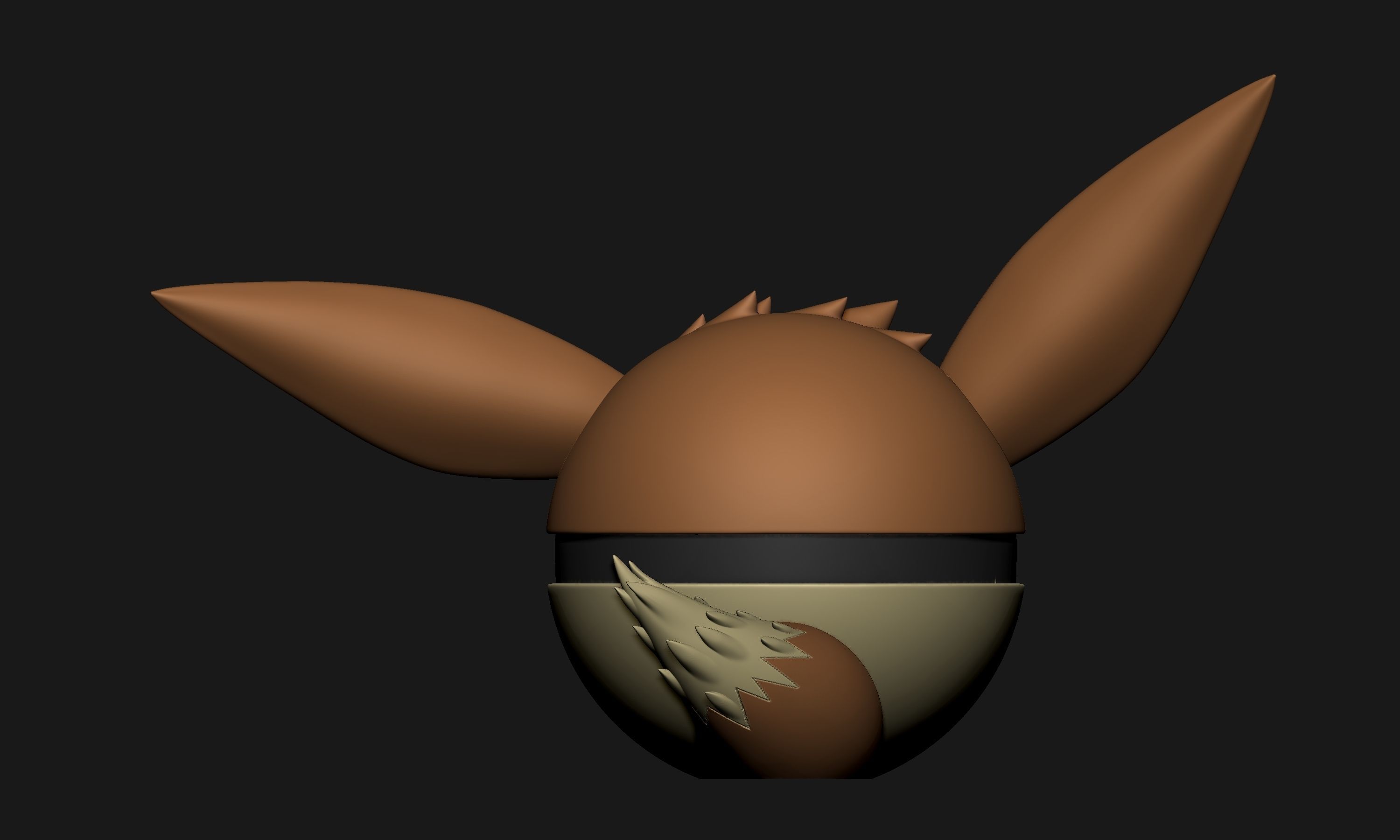 Pokemon Eeveelutions Pokeball 3D print model_19