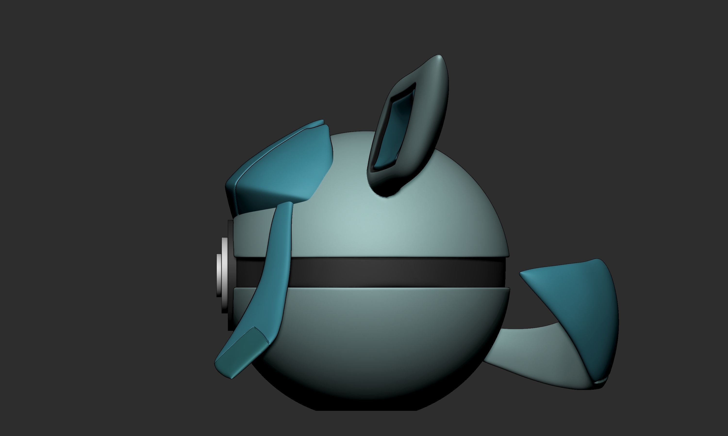 Pokemon Eeveelutions Pokeball 3D print model_31