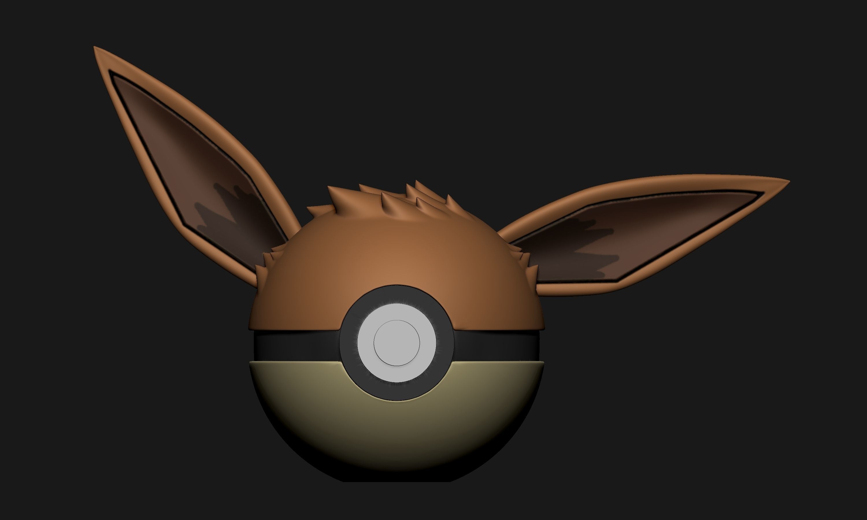 Pokemon Eeveelutions Pokeball 3D print model_16