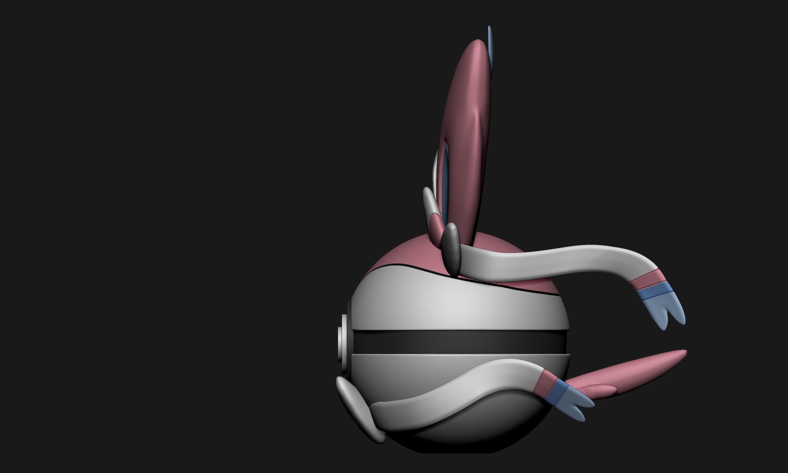 Pokemon Eeveelutions Pokeball 3D print model_41