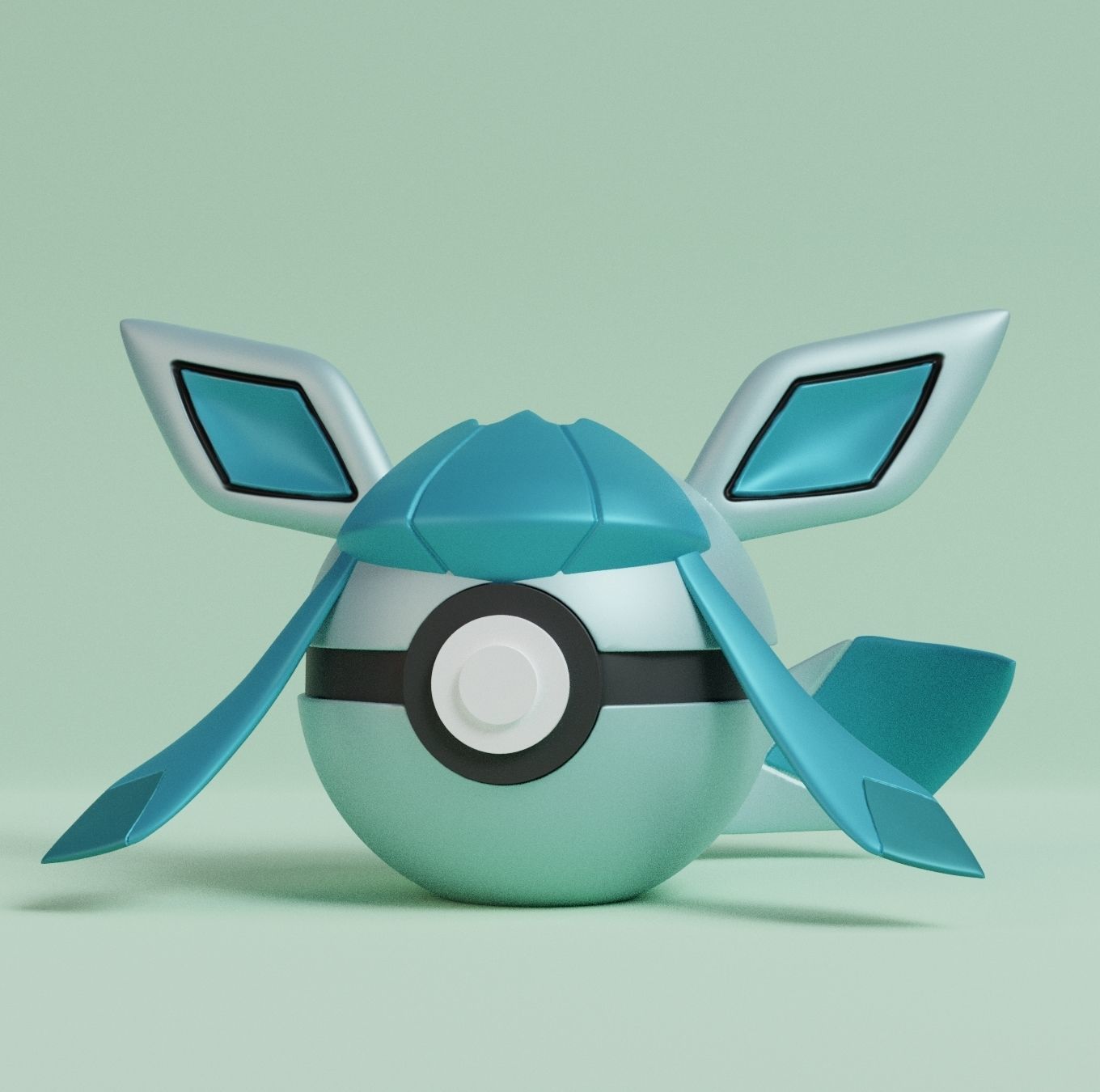 Pokemon Eeveelutions Pokeball 3D print model_30