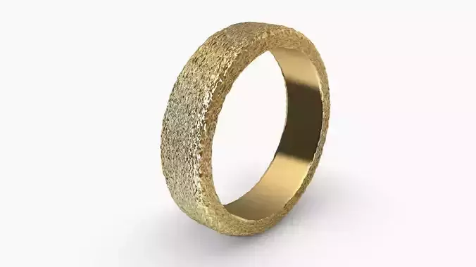 textured ring band set