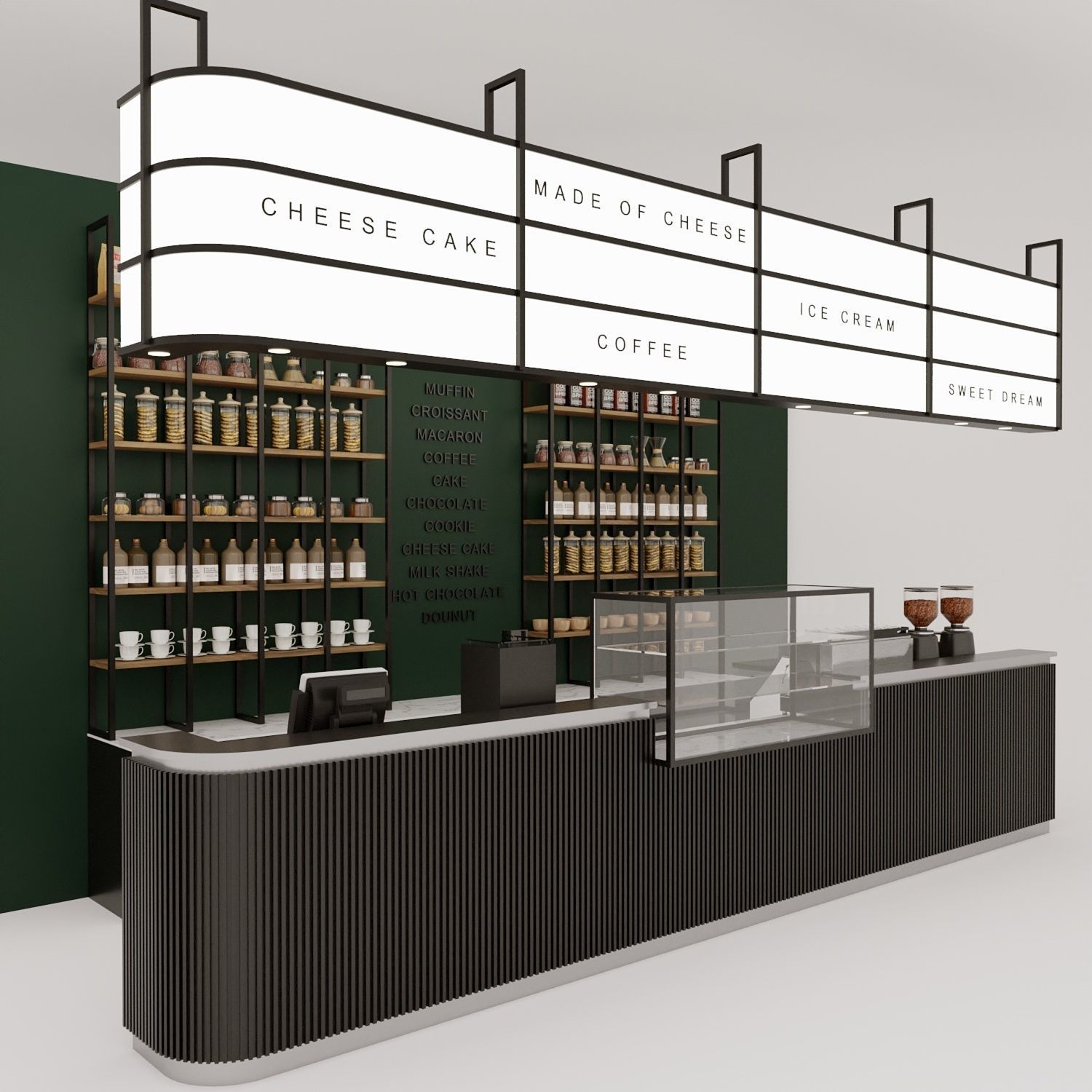 counter starbucks 3D model | CGTrader
