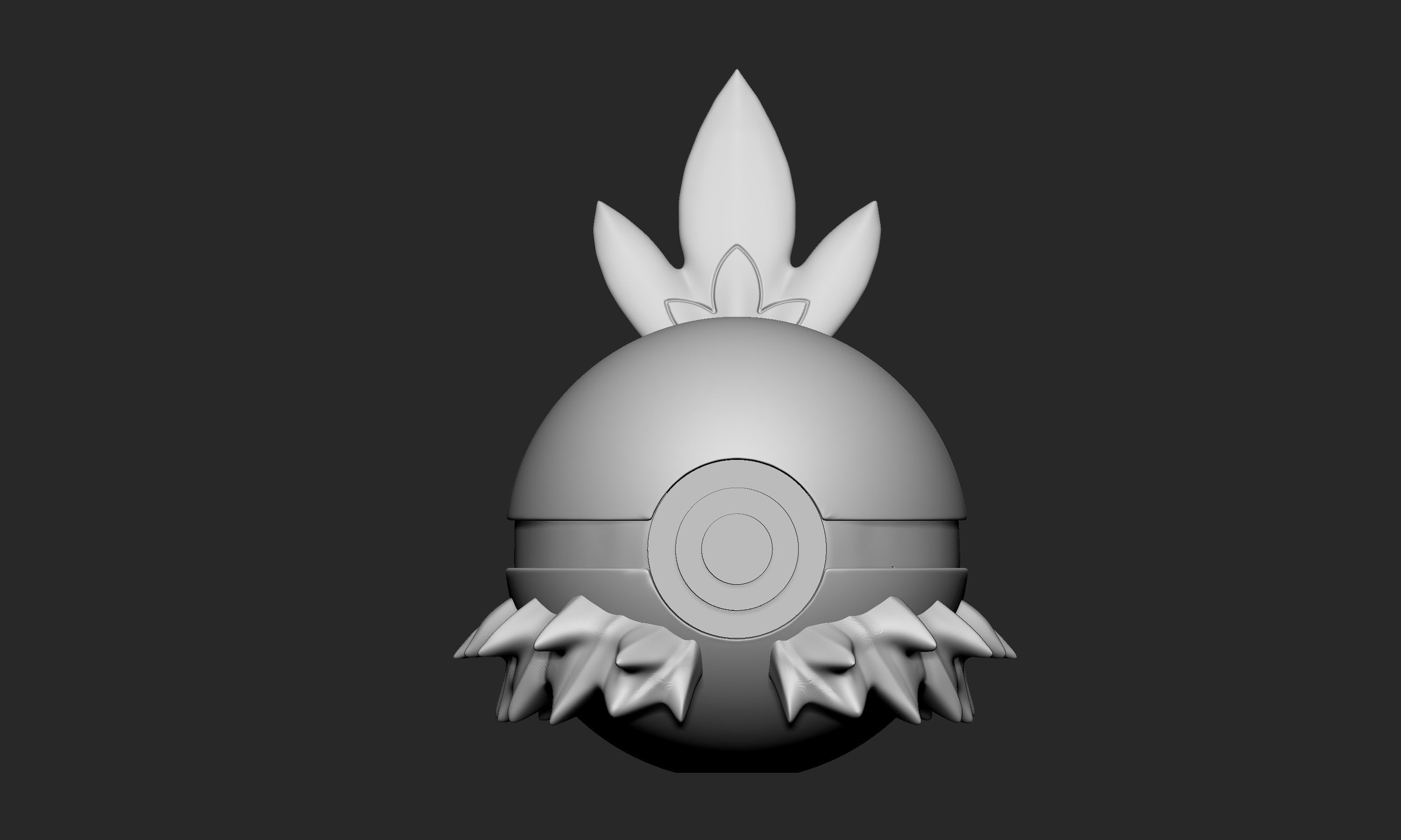 Pokemon Torchic Pokeball 3D print model_2