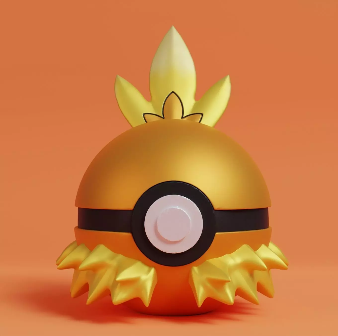 Pokemon Torchic Pokeball 3D print model_0