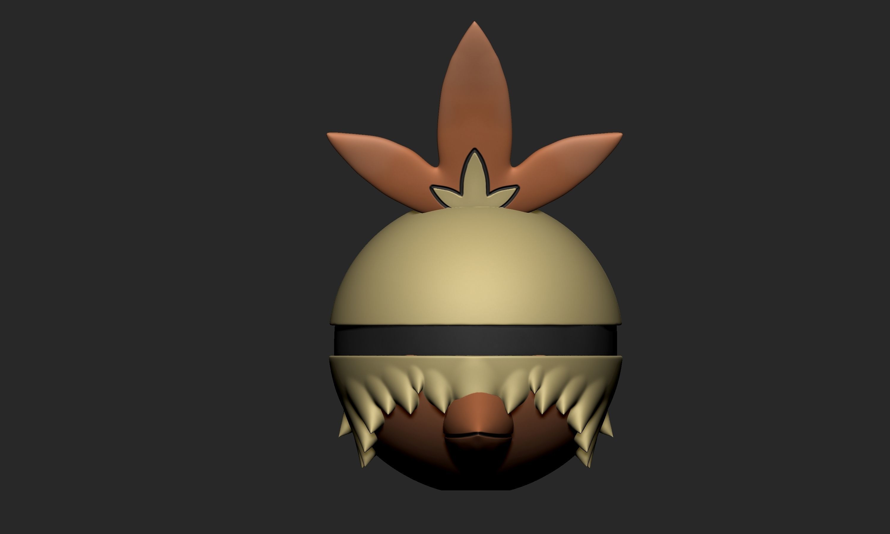 Pokemon Combusken Pokeball  3D print model_5