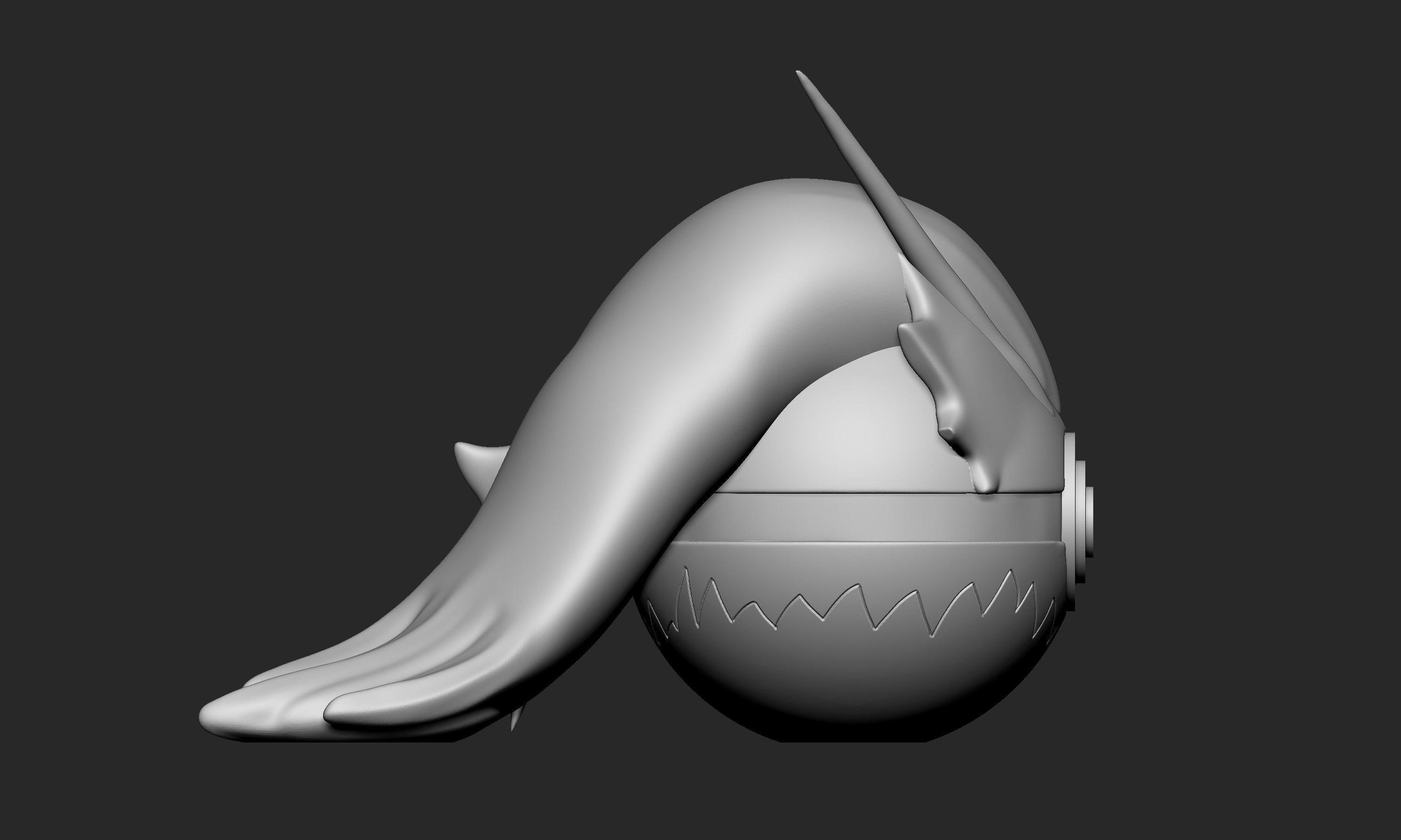 Pokemon Blaziken Pokeball 3D print model_7