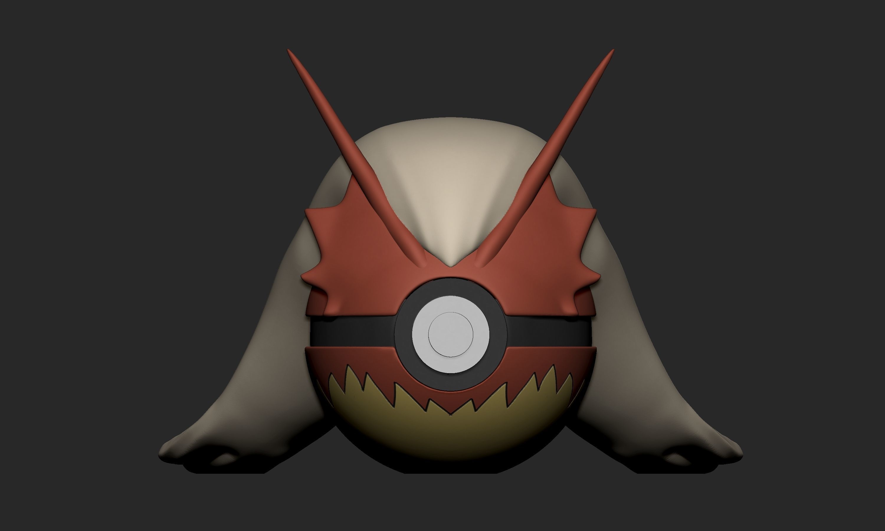 Pokemon Blaziken Pokeball 3D print model_1