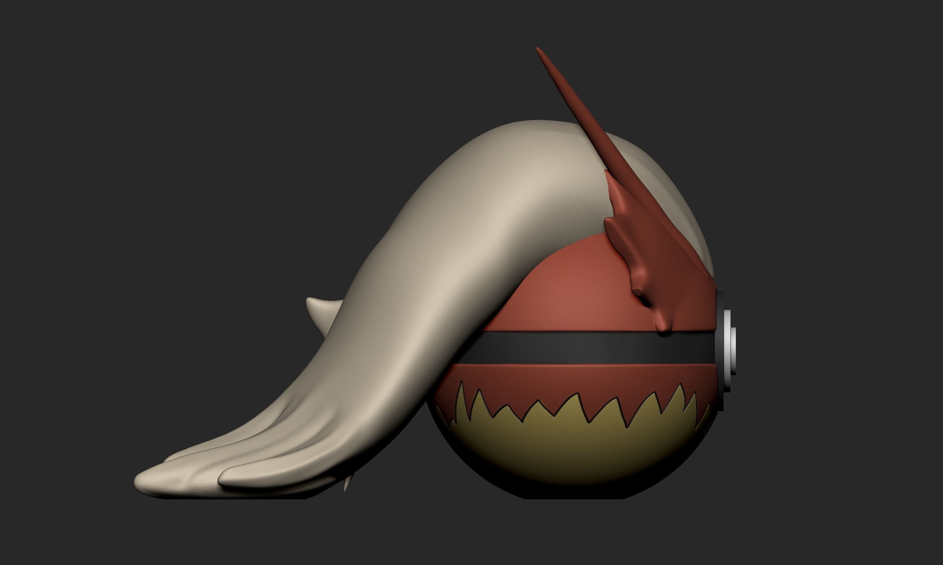 Pokemon Blaziken Pokeball 3D print model_8