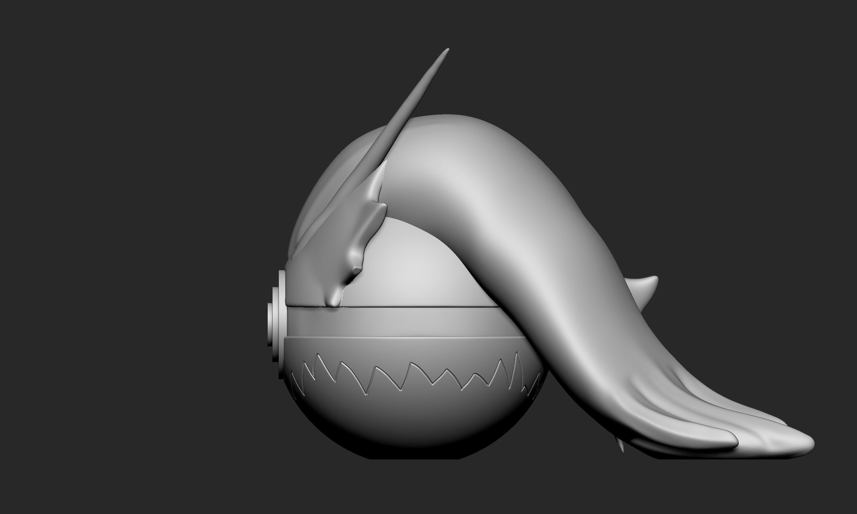 Pokemon Blaziken Pokeball 3D print model_3