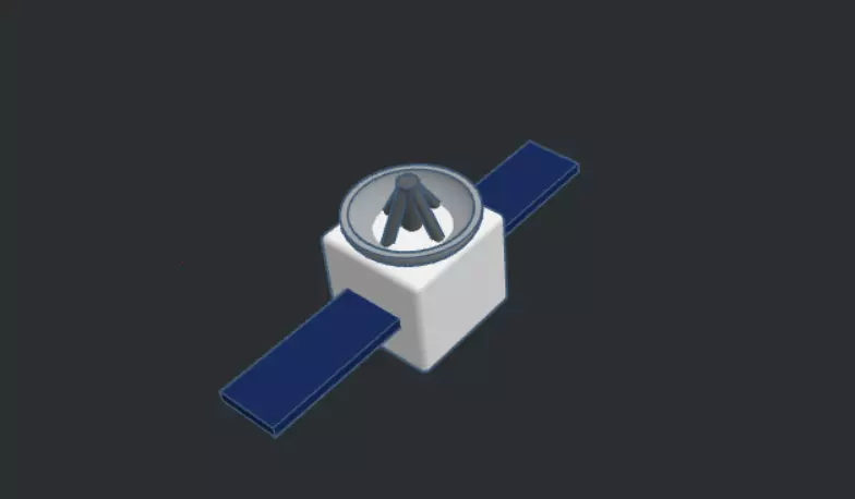 Satellite Model 3D print model_0