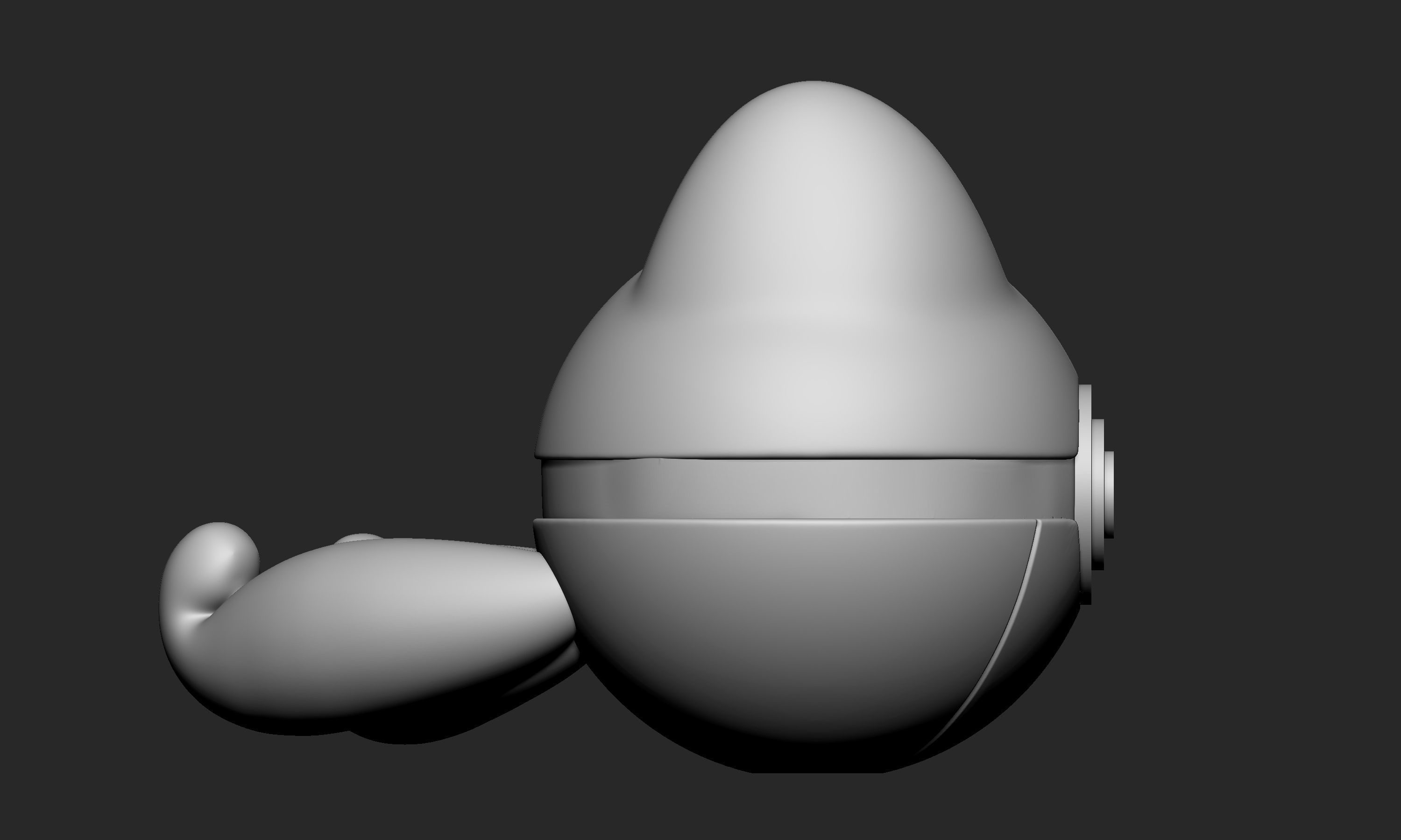 Pokemon Treecko Pokeball 3D print model_7