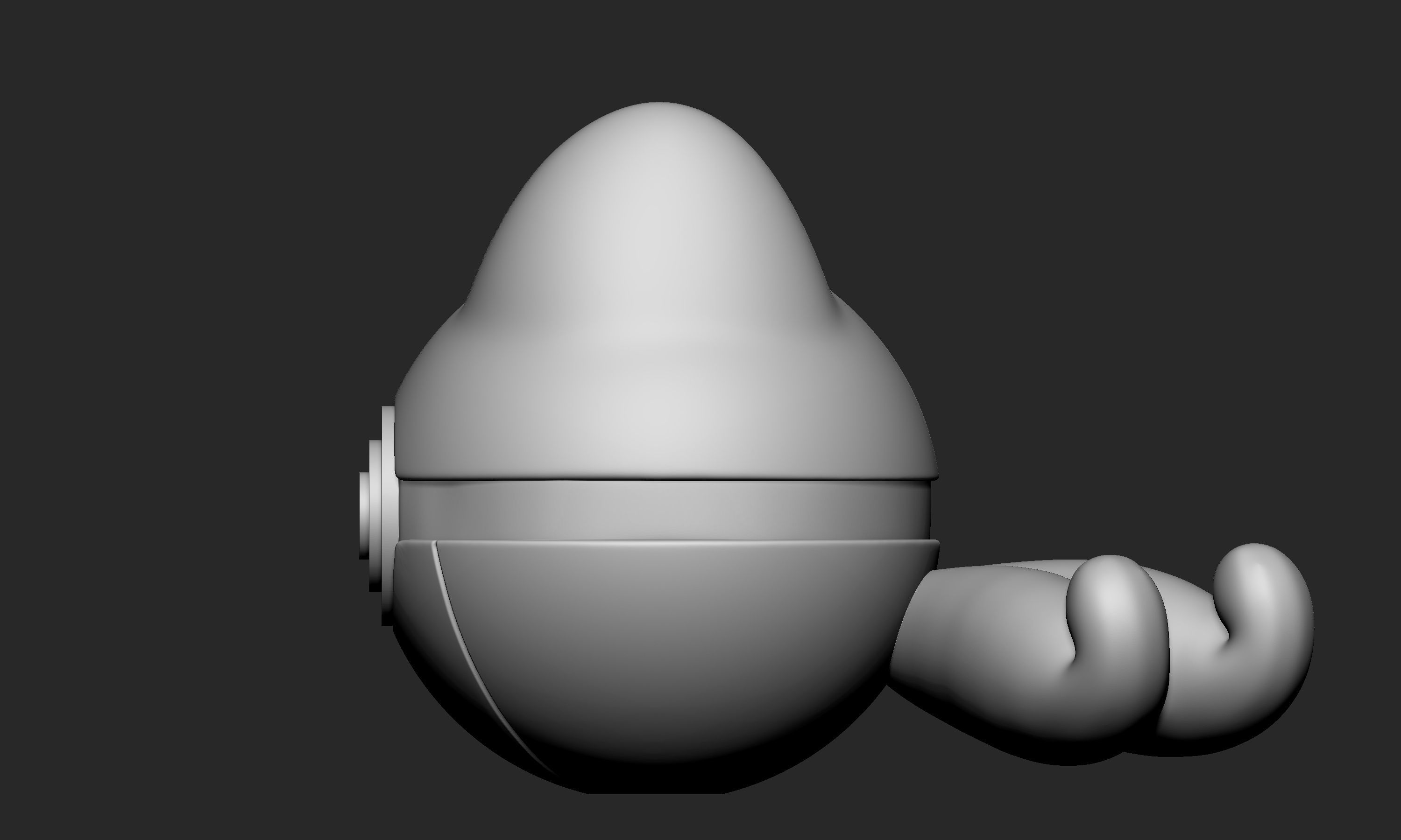 Pokemon Treecko Pokeball 3D print model_3