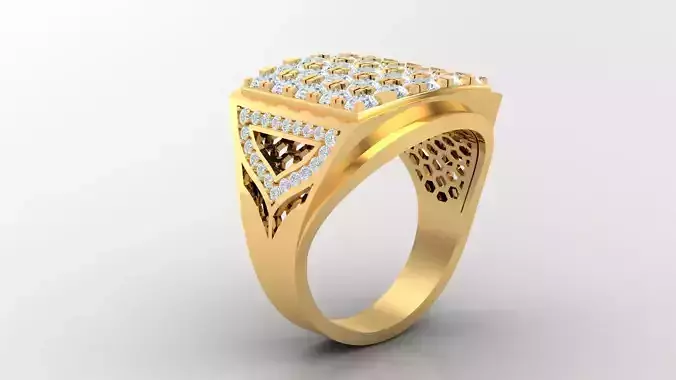 Diamond Man Ring Cad  MR  42