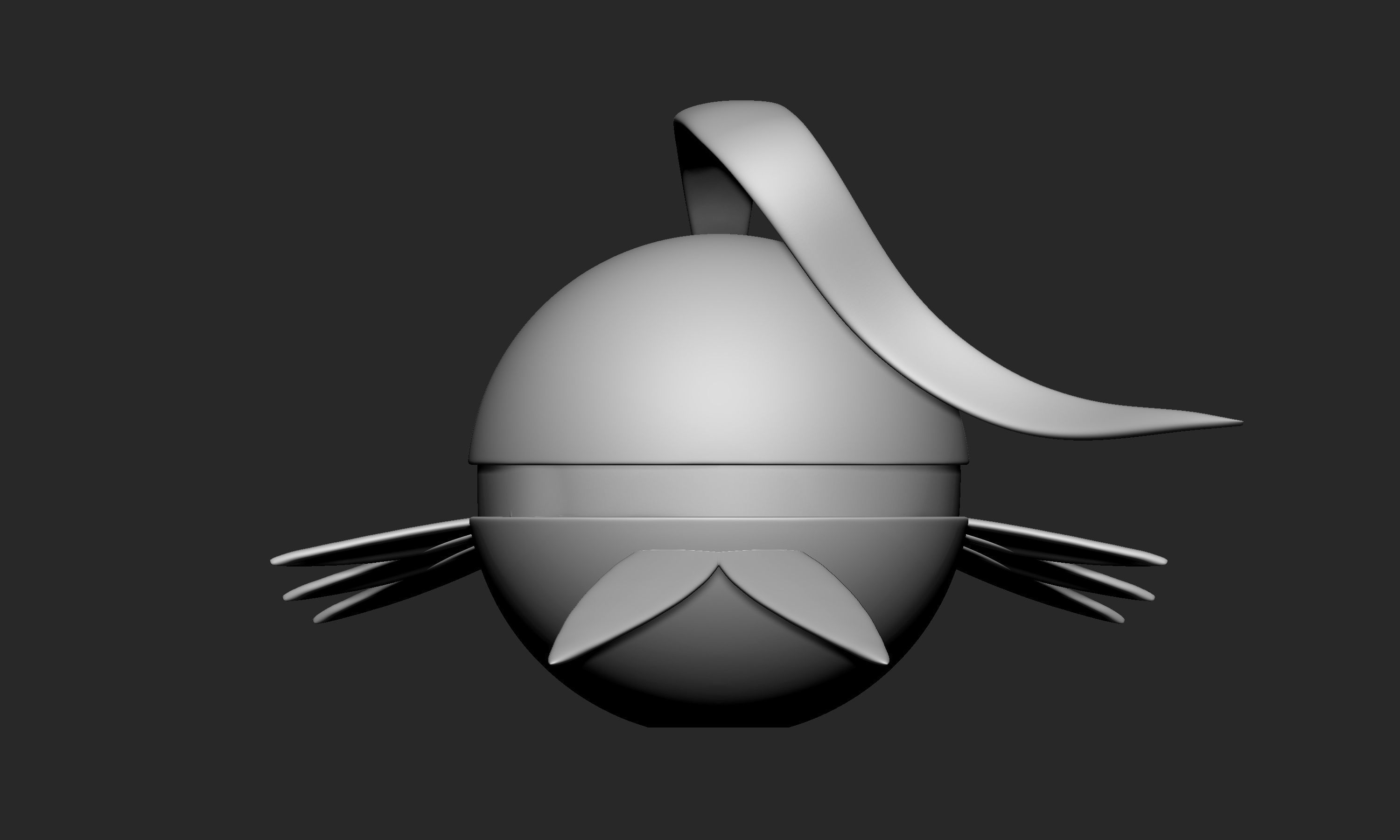 Pokemon Grovyle Pokeball  3D print model_6