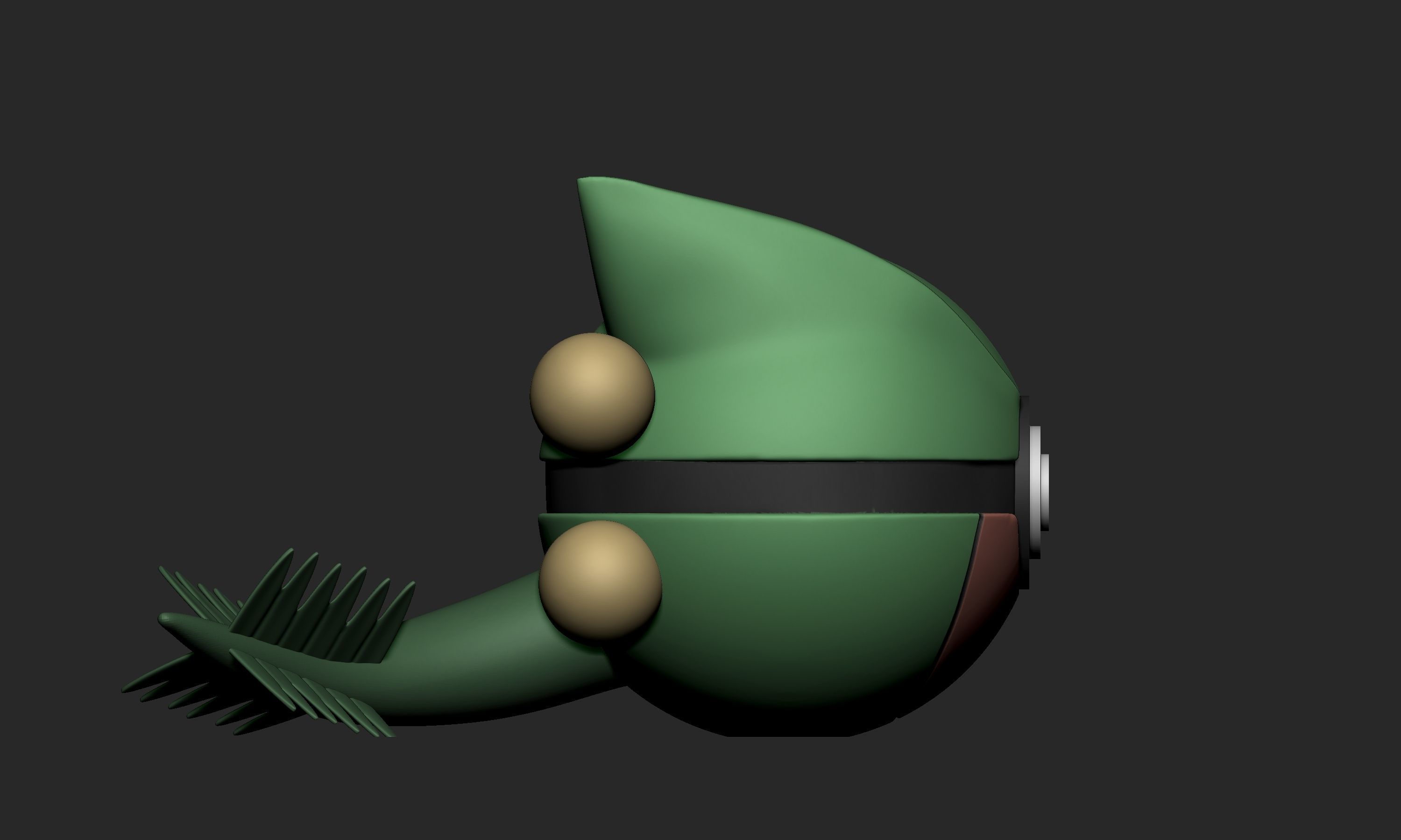 Pokemon Sceptile Pokebal 3D print model_8