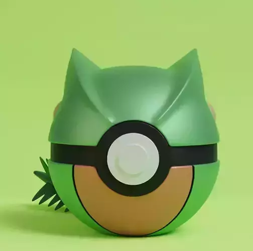 Pokemon Sceptile Pokebal 3D print model