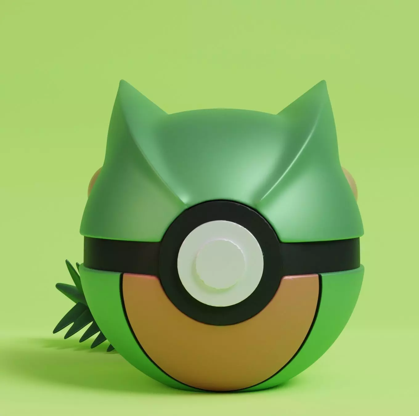 Pokemon Sceptile Pokebal 3D print model_0