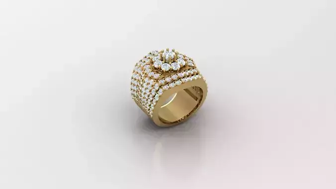 Diamond Man Ring Cad  MR  383