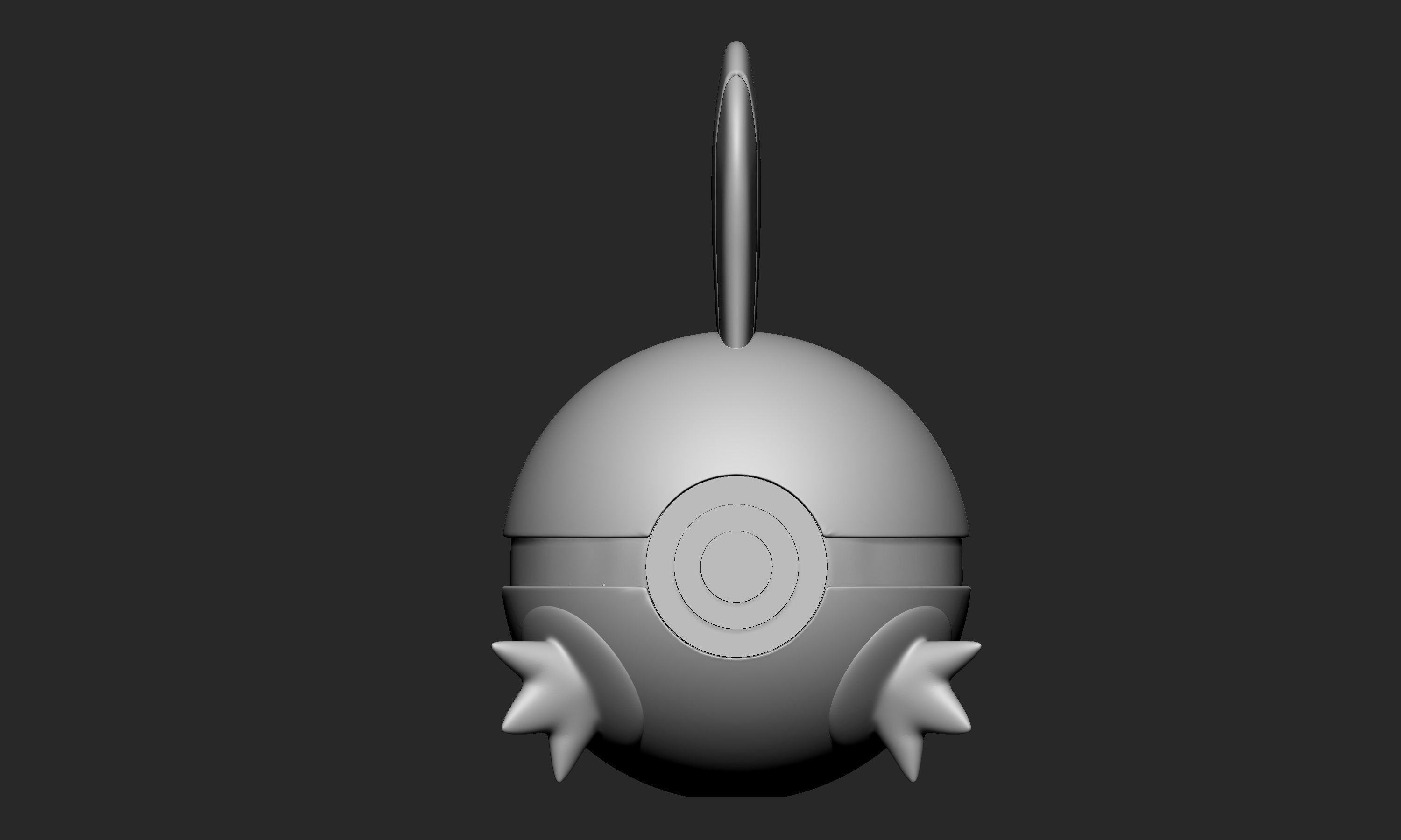 Pokemon Mudkip Pokeball  3D print model_2