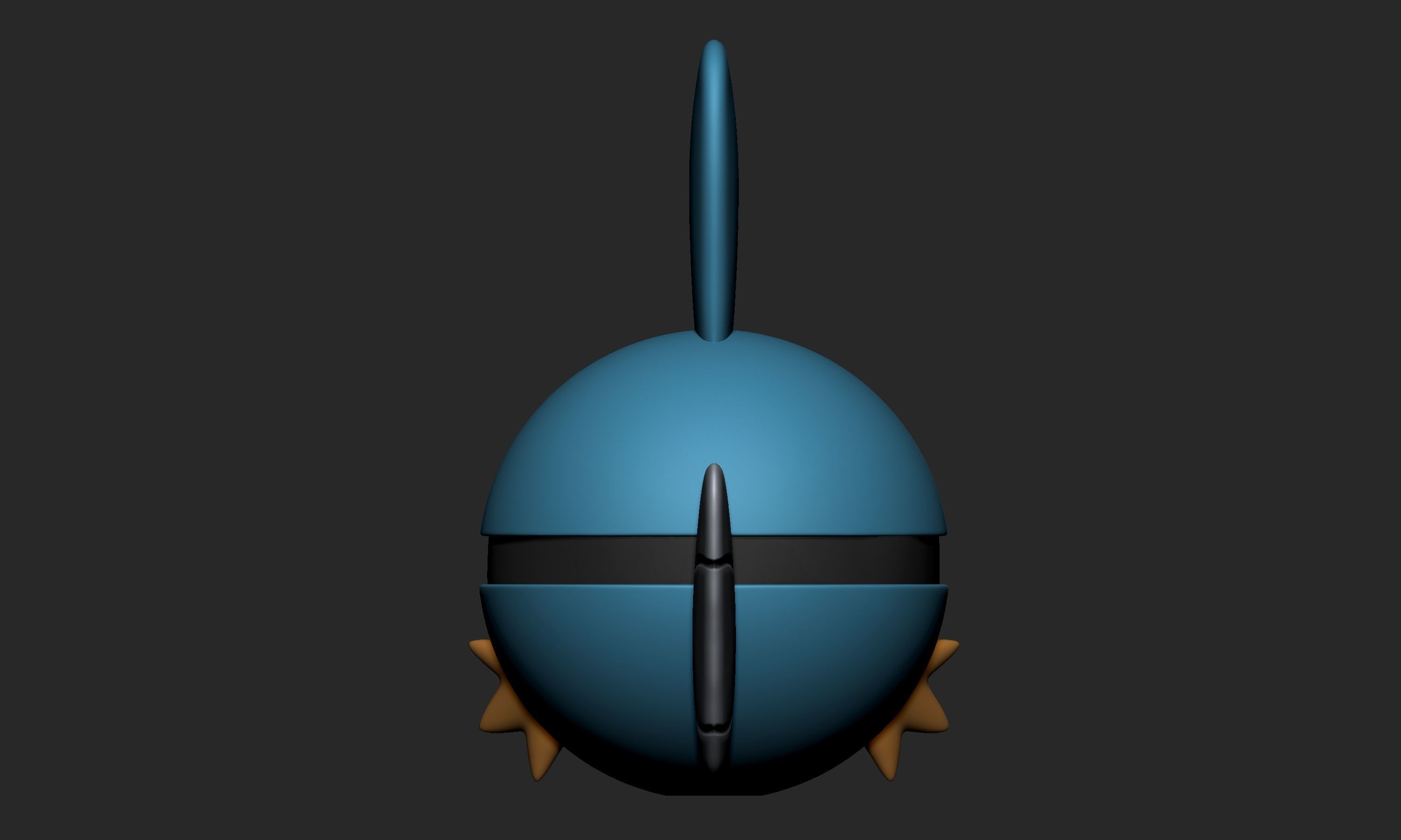 Pokemon Mudkip Pokeball  3D print model_5