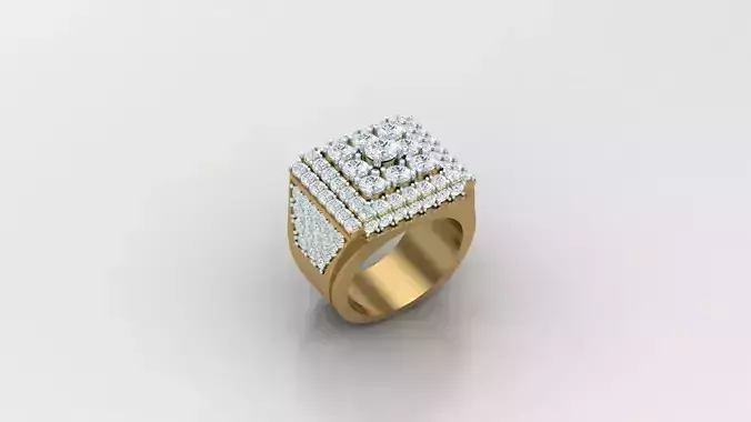 Diamond Man Ring Cad  MR  379