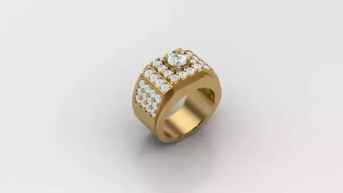 Diamond Man Ring Cad  MR  378