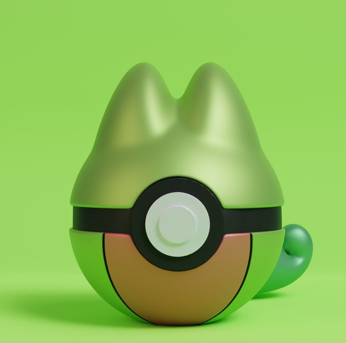 Pokemon Treecko Mudkip Torchic Pokeball 3D print model_11