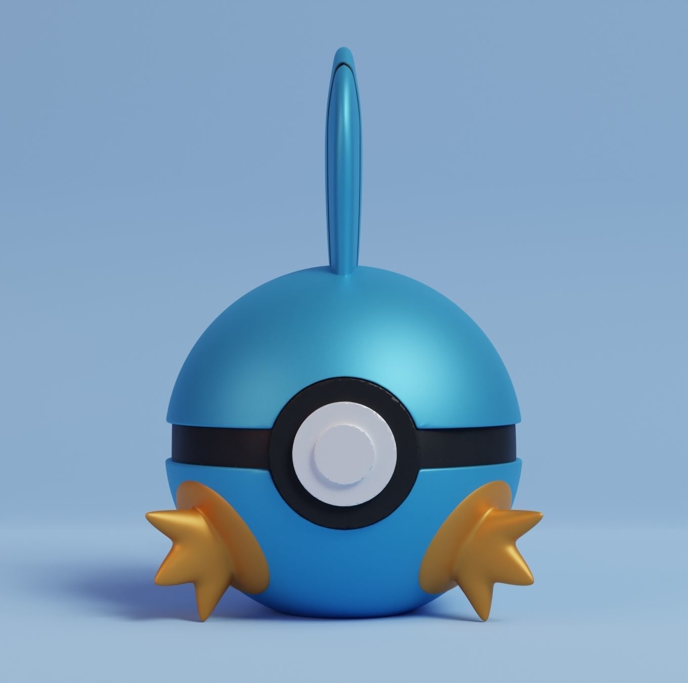 Pokemon Treecko Mudkip Torchic Pokeball 3D print model_1