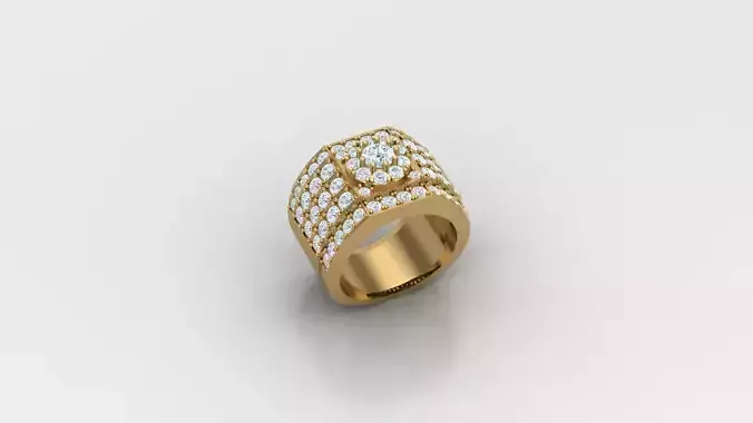 Diamond Man Ring Cad  MR  369