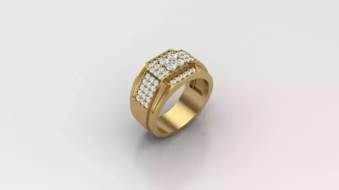 Diamond Man Ring Cad  MR  364