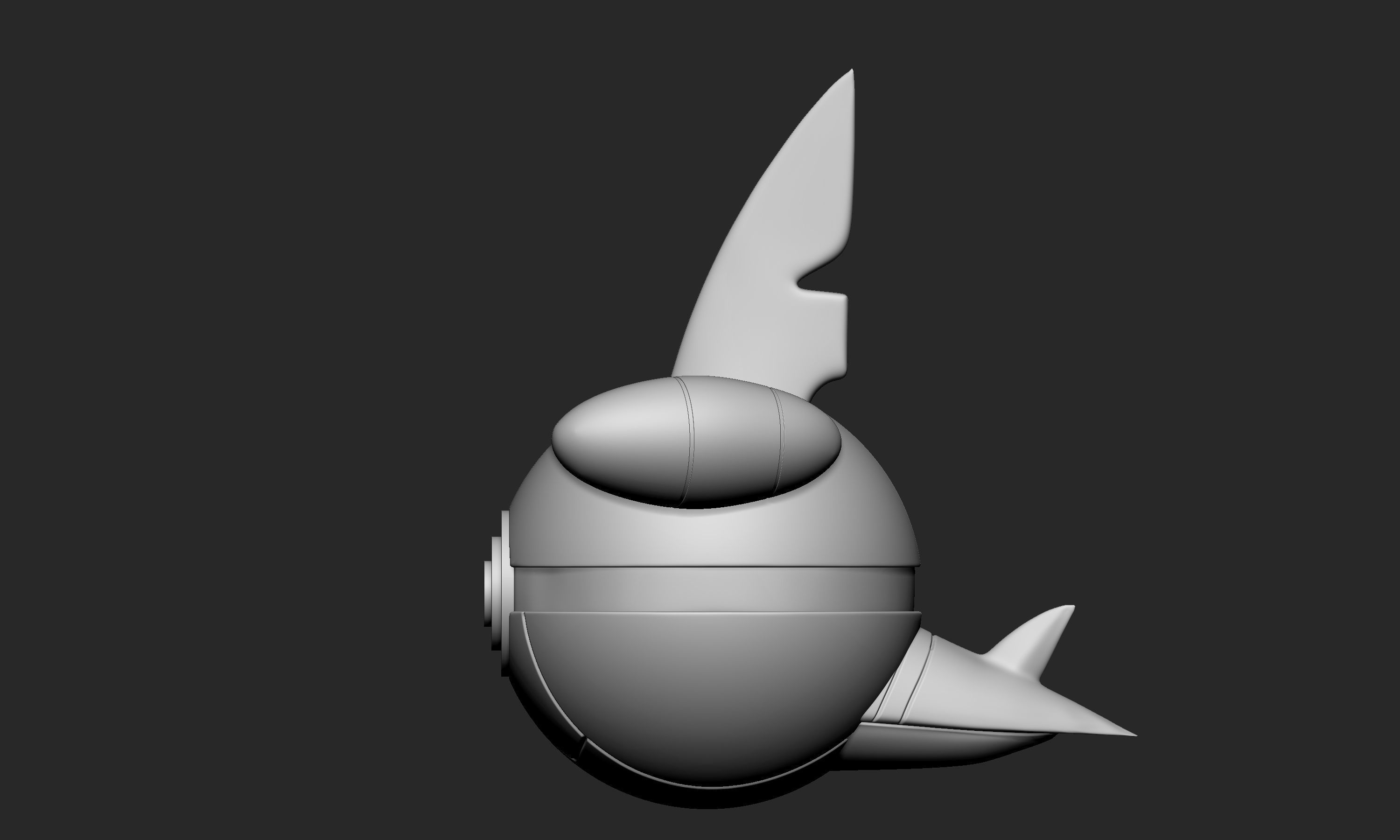 Pokemon Gabite Pokeball  3D print model_3