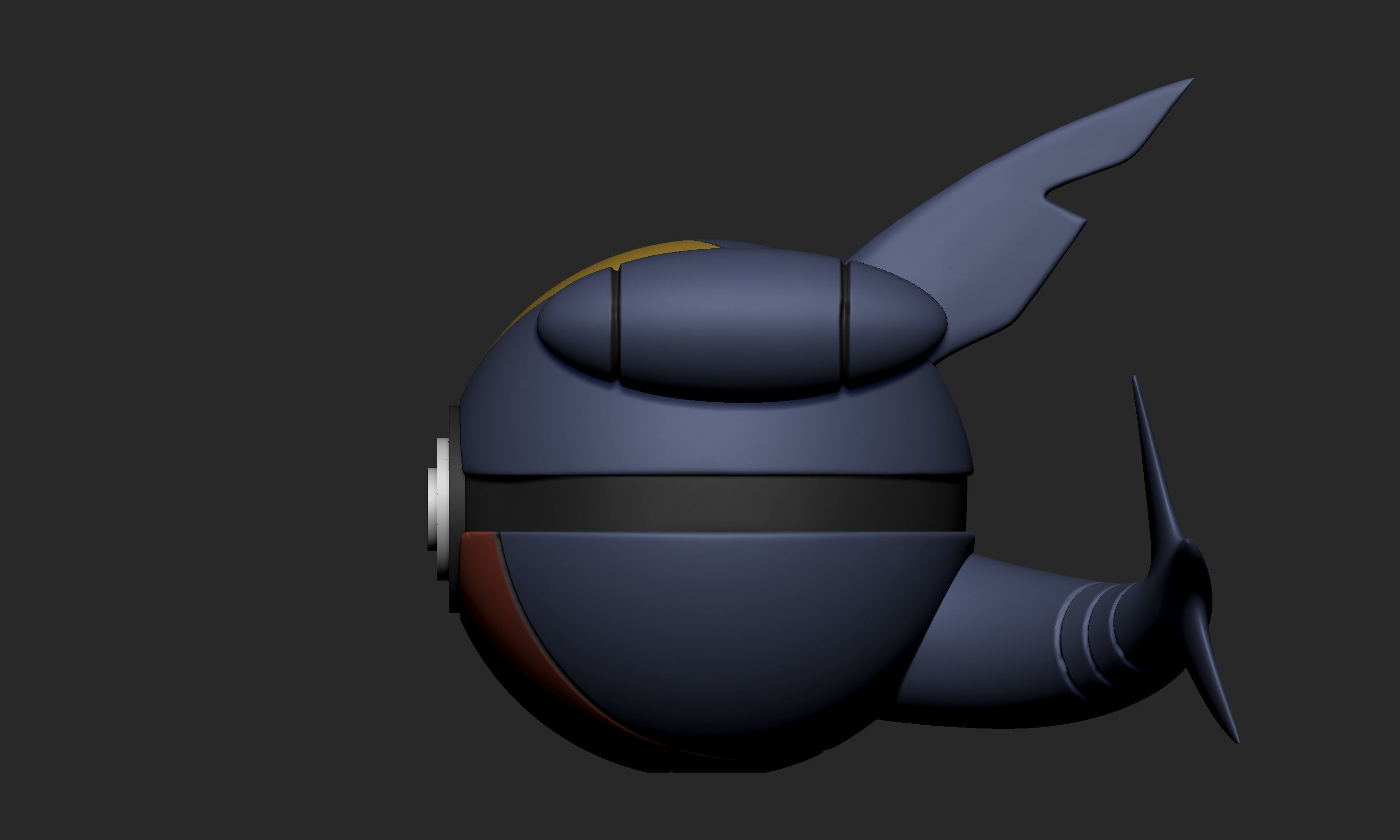 Pokemon Garchomp Pokeball 3D print model_4