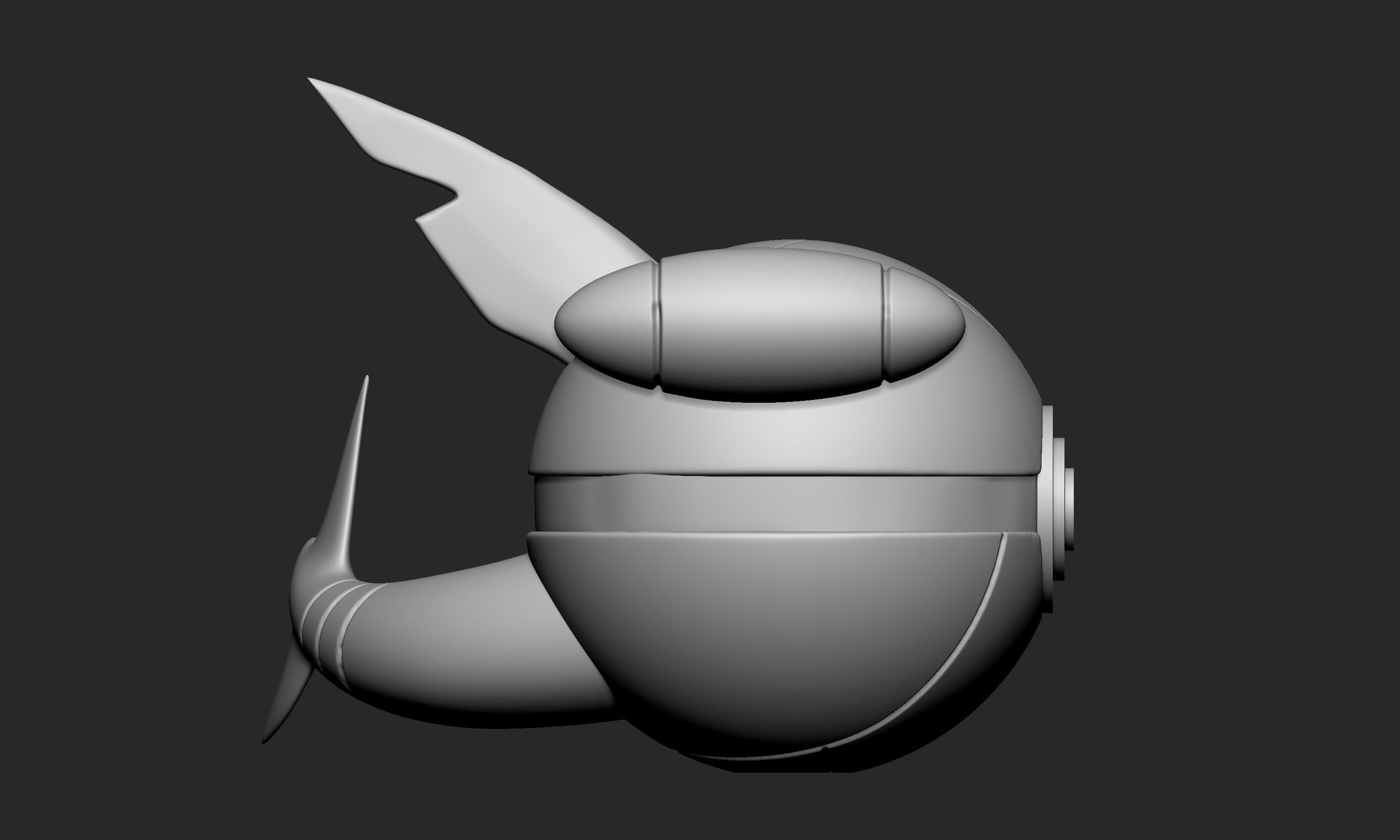 Pokemon Garchomp Pokeball 3D print model_7