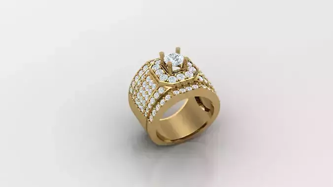 Diamond Man Ring Cad  MR  360