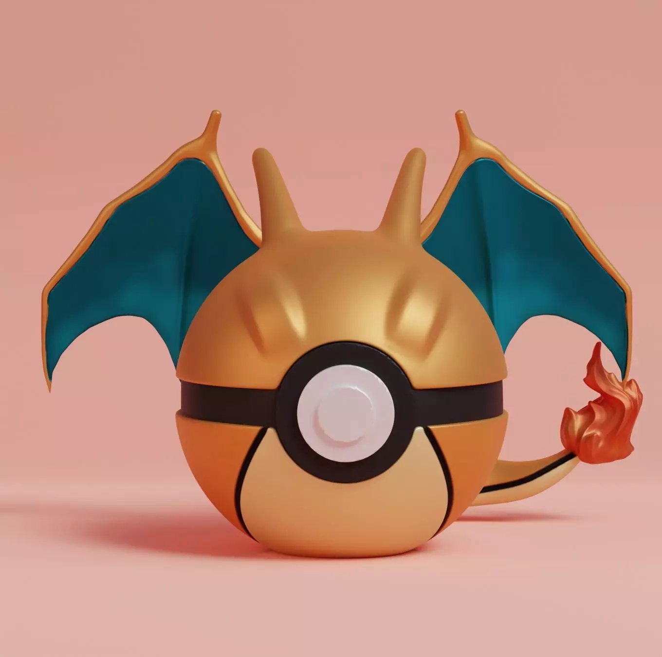 Pokemon Charizard Pokeball  3D print model_0