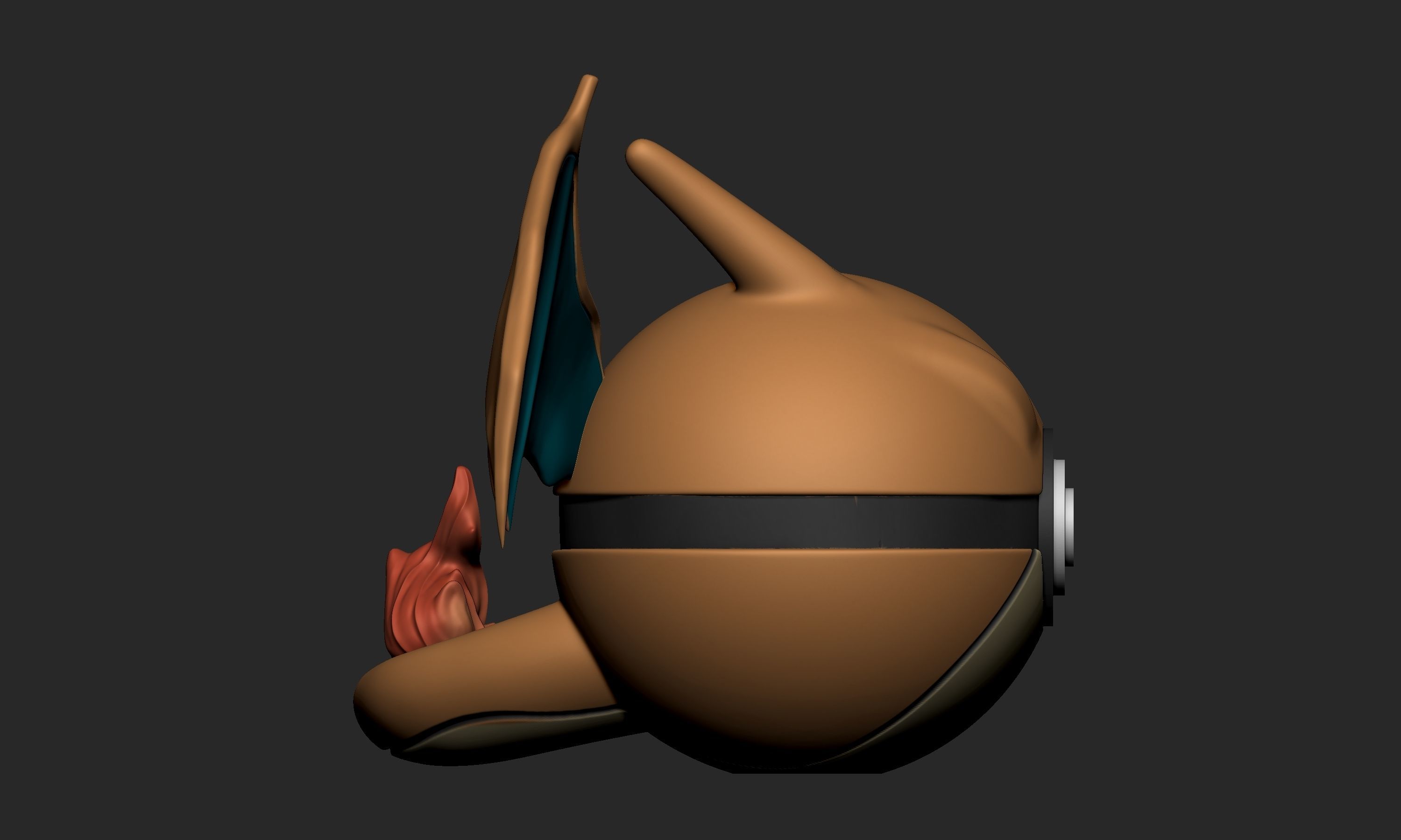 Pokemon Charizard Pokeball  3D print model_7