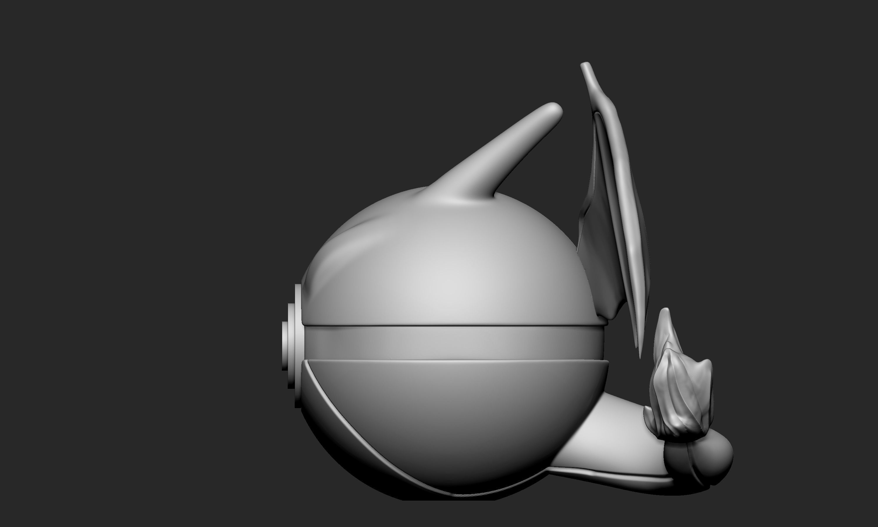 Pokemon Charizard Pokeball  3D print model_3