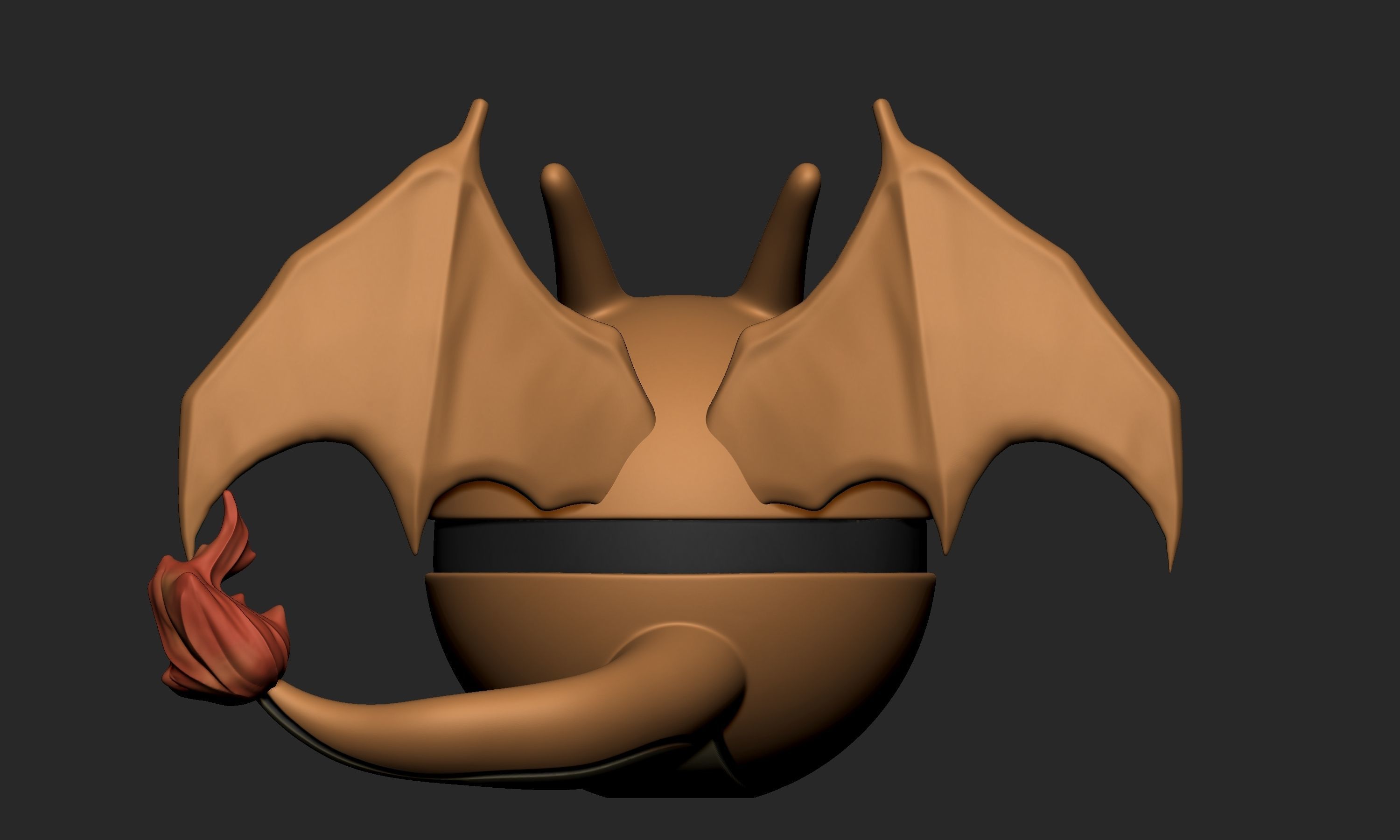Pokemon Charizard Pokeball  3D print model_5