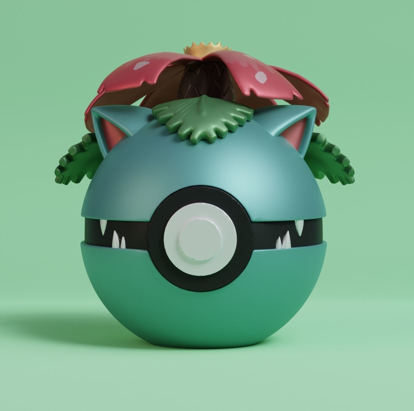Pokemon Venusaur Charizard Blastoise Pokeball  3D print model_1