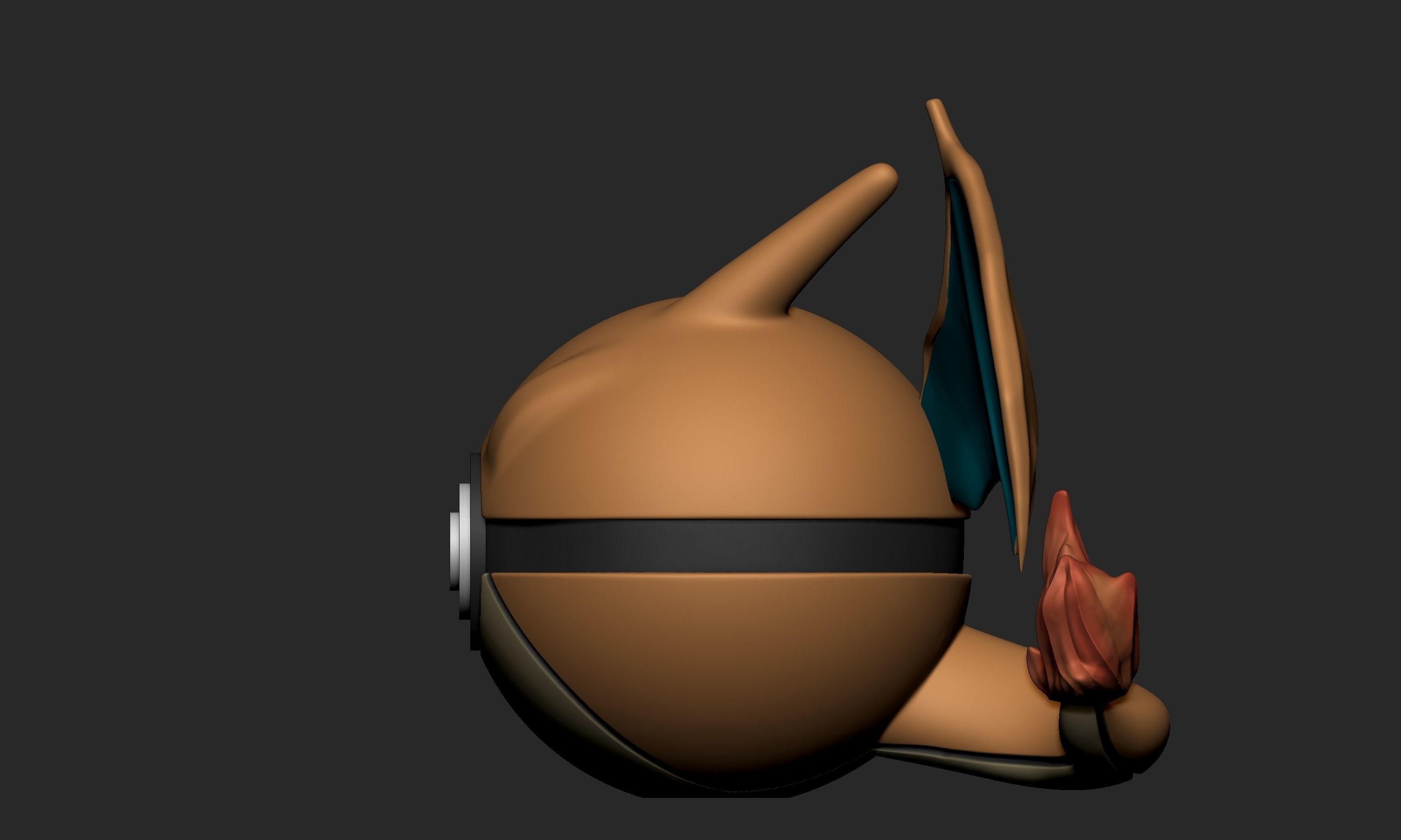 Pokemon Venusaur Charizard Blastoise Pokeball  3D print model_7