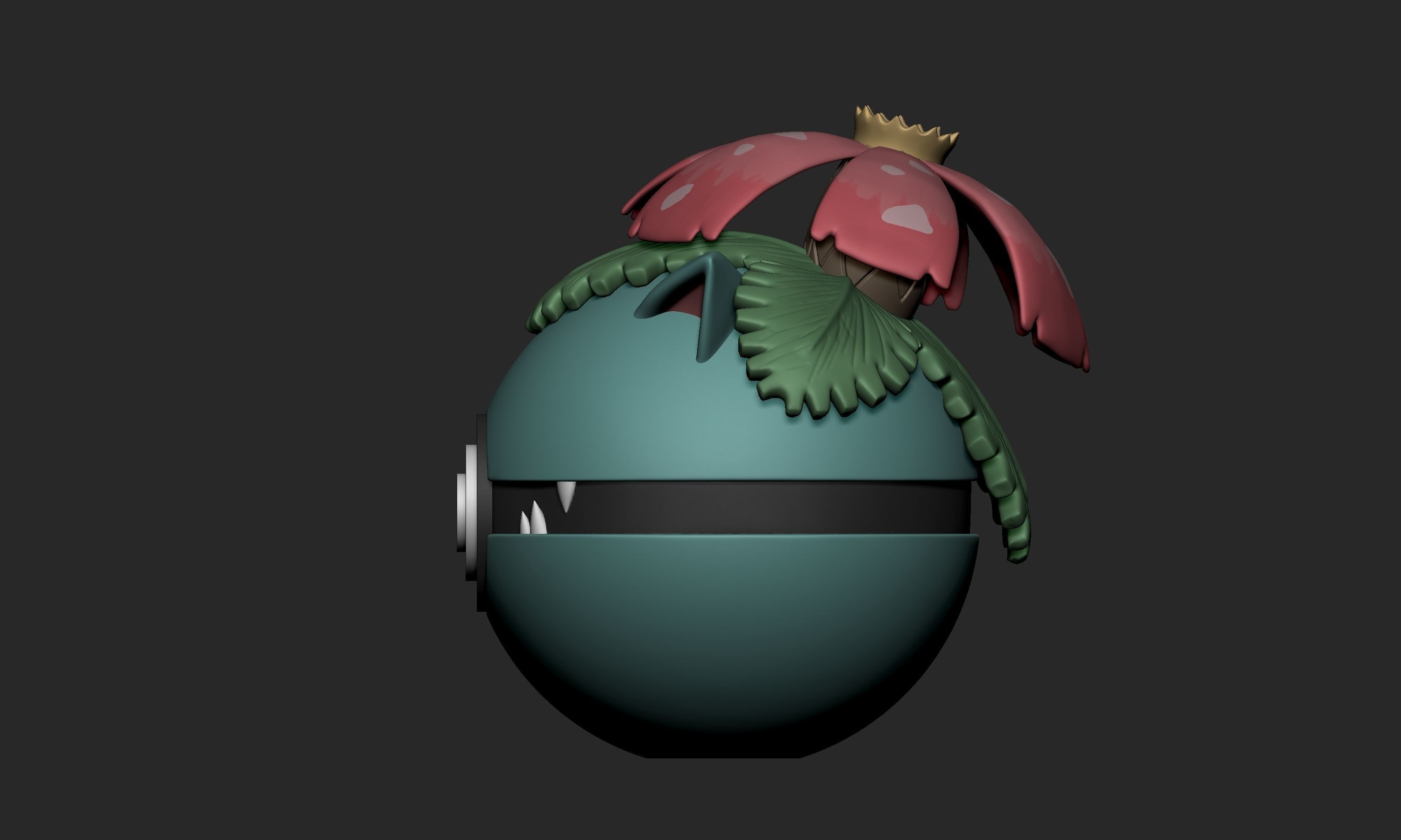 Pokemon Venusaur Charizard Blastoise Pokeball  3D print model_3