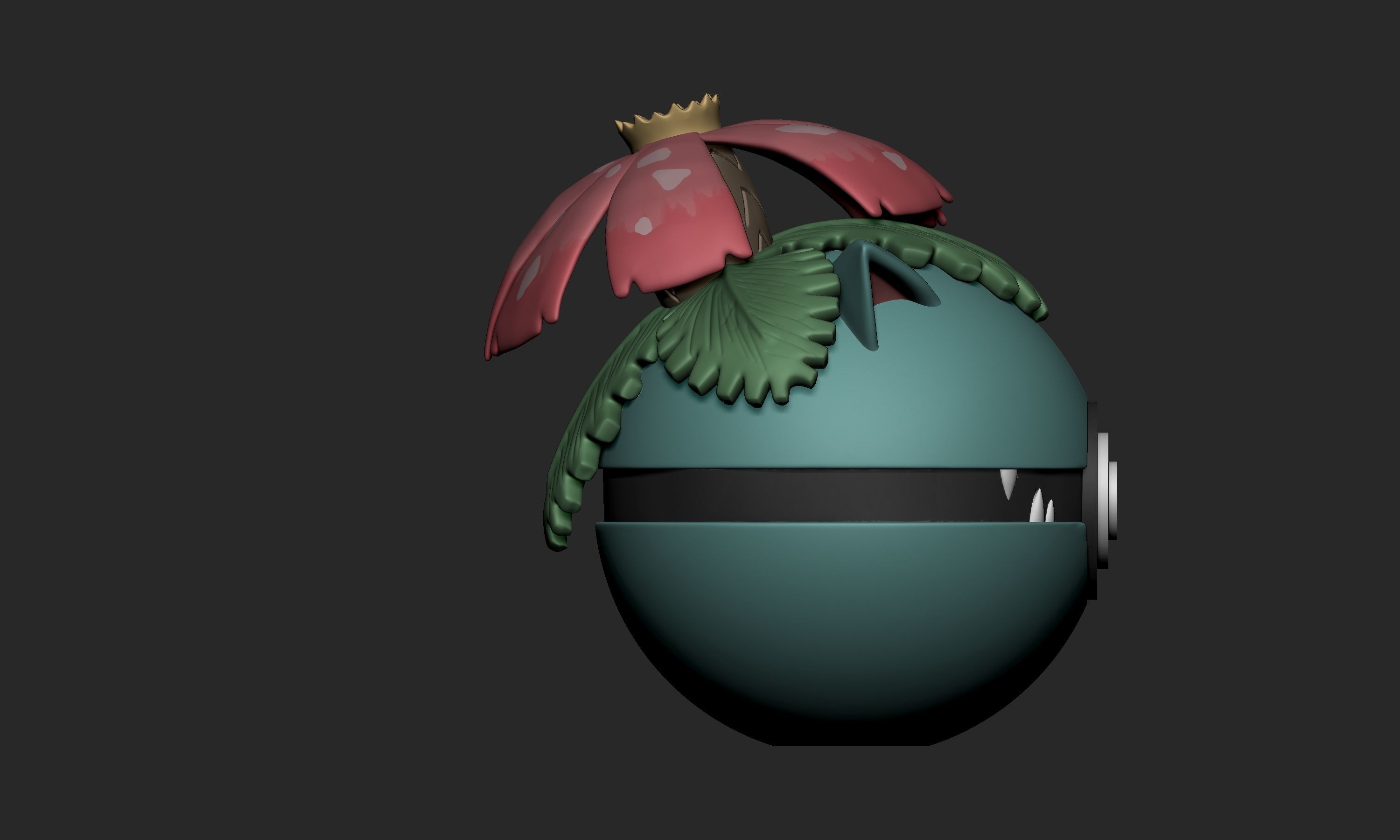 Pokemon Venusaur Charizard Blastoise Pokeball  3D print model_5
