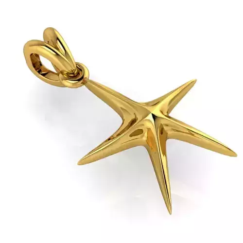 Italian Starfish Pendant Necklace charm 