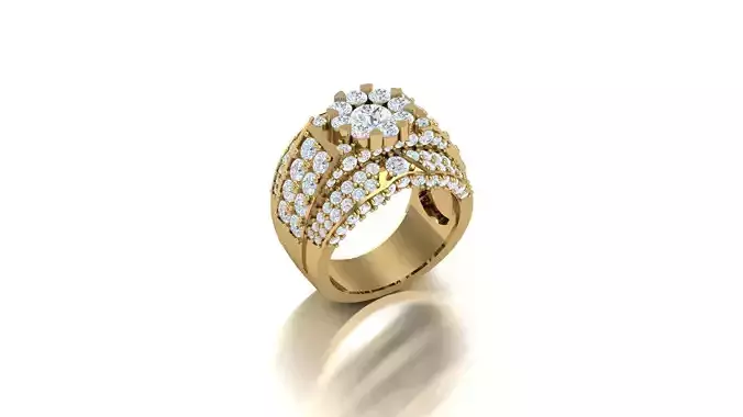 Diamond Man Ring Cad  MR  353