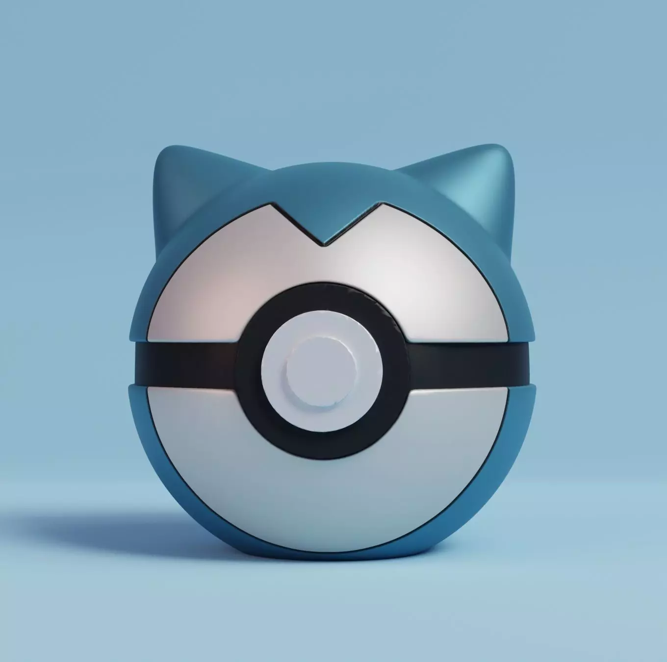 Pokemon Snorlax Pokeball 3D print model