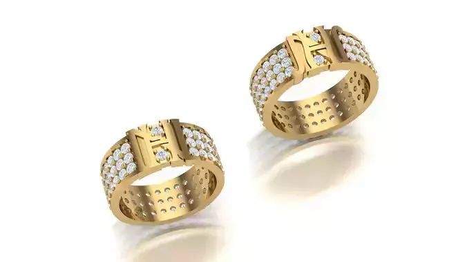 Diamond Man Ring Cad  MR  352